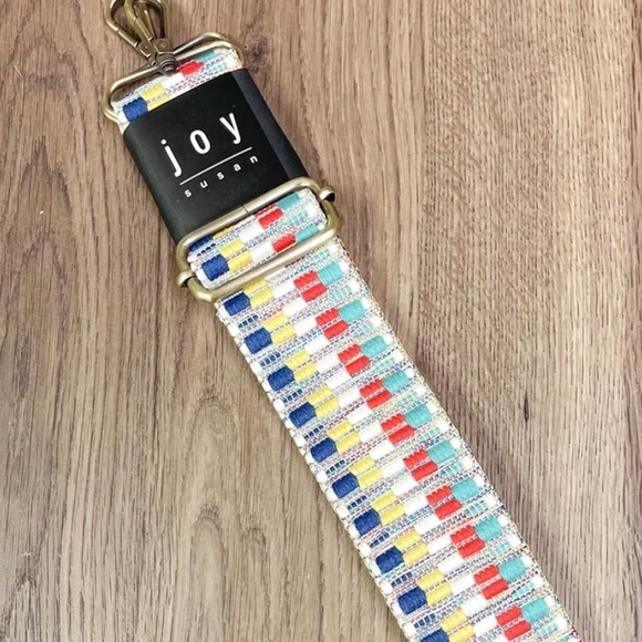 Joy Susan NEW with Tags Turquoise Multicolor Adjustable Guitar, Purse Strap - Picture 9 of 10